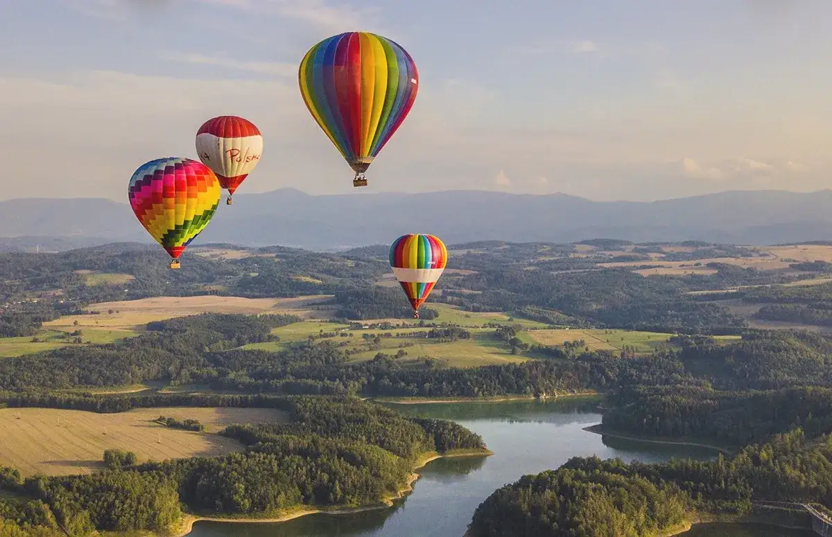 balon na gorące powietrze, lot balonu